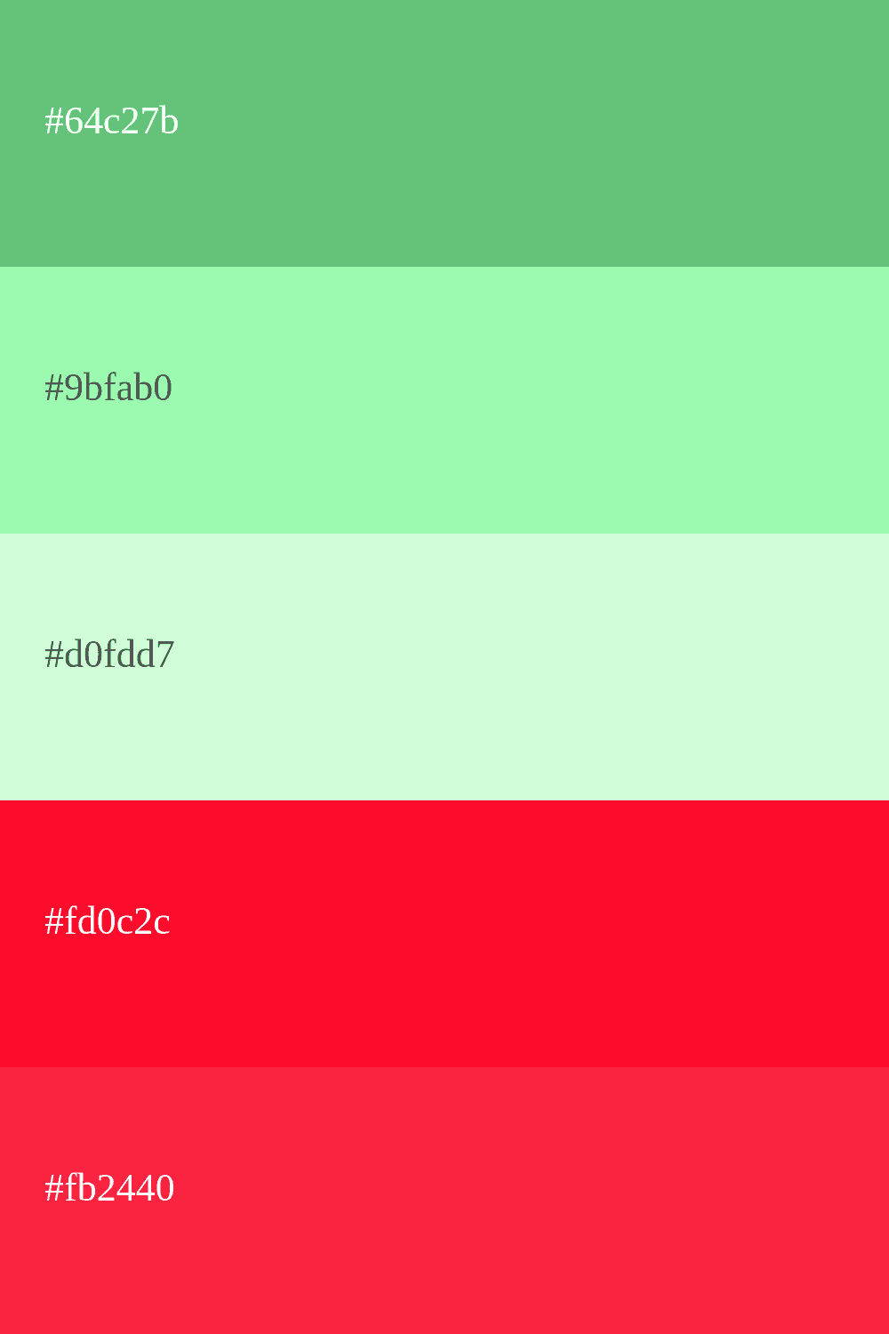 cor verde menta e vermelho