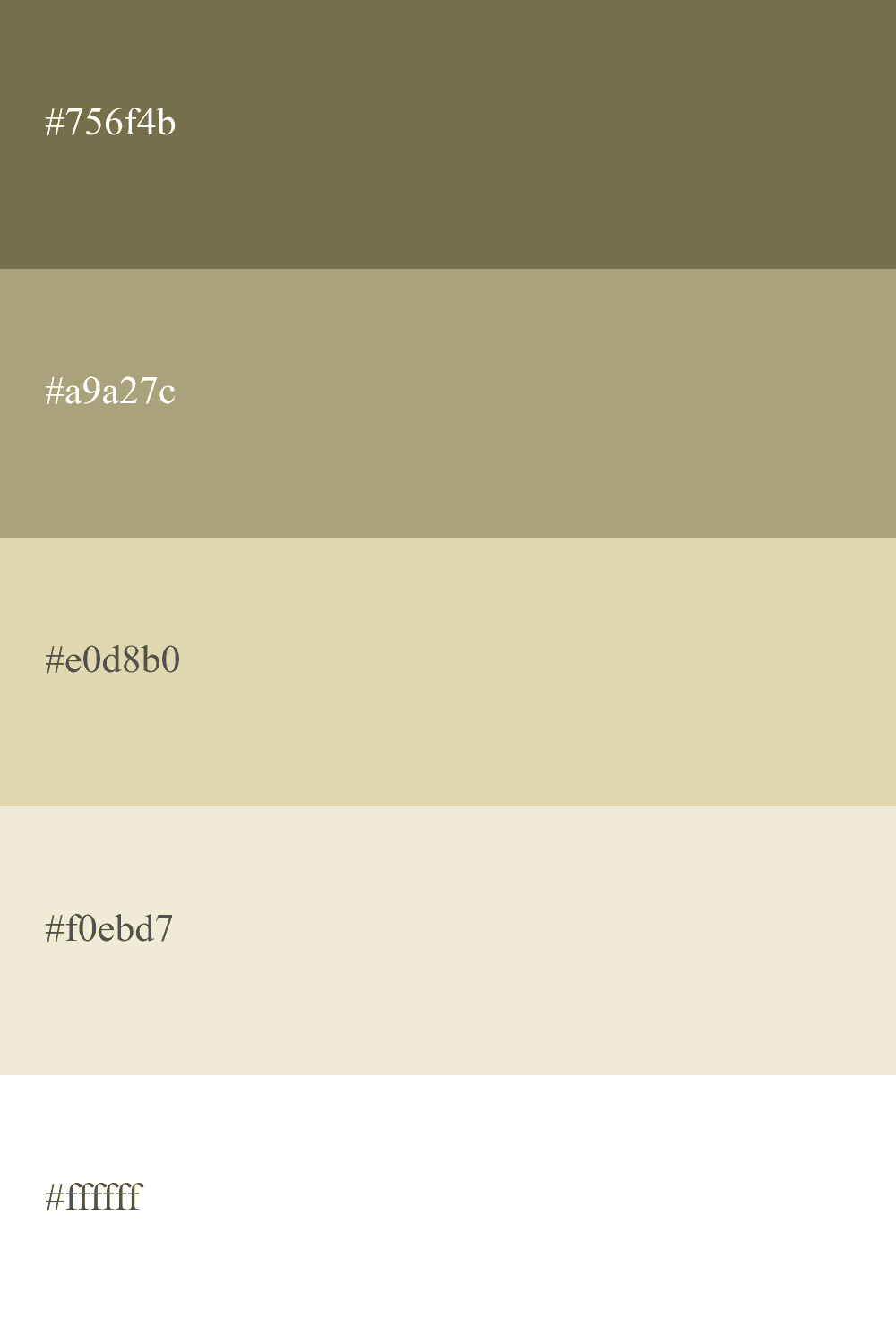 Khaki Farbpalette