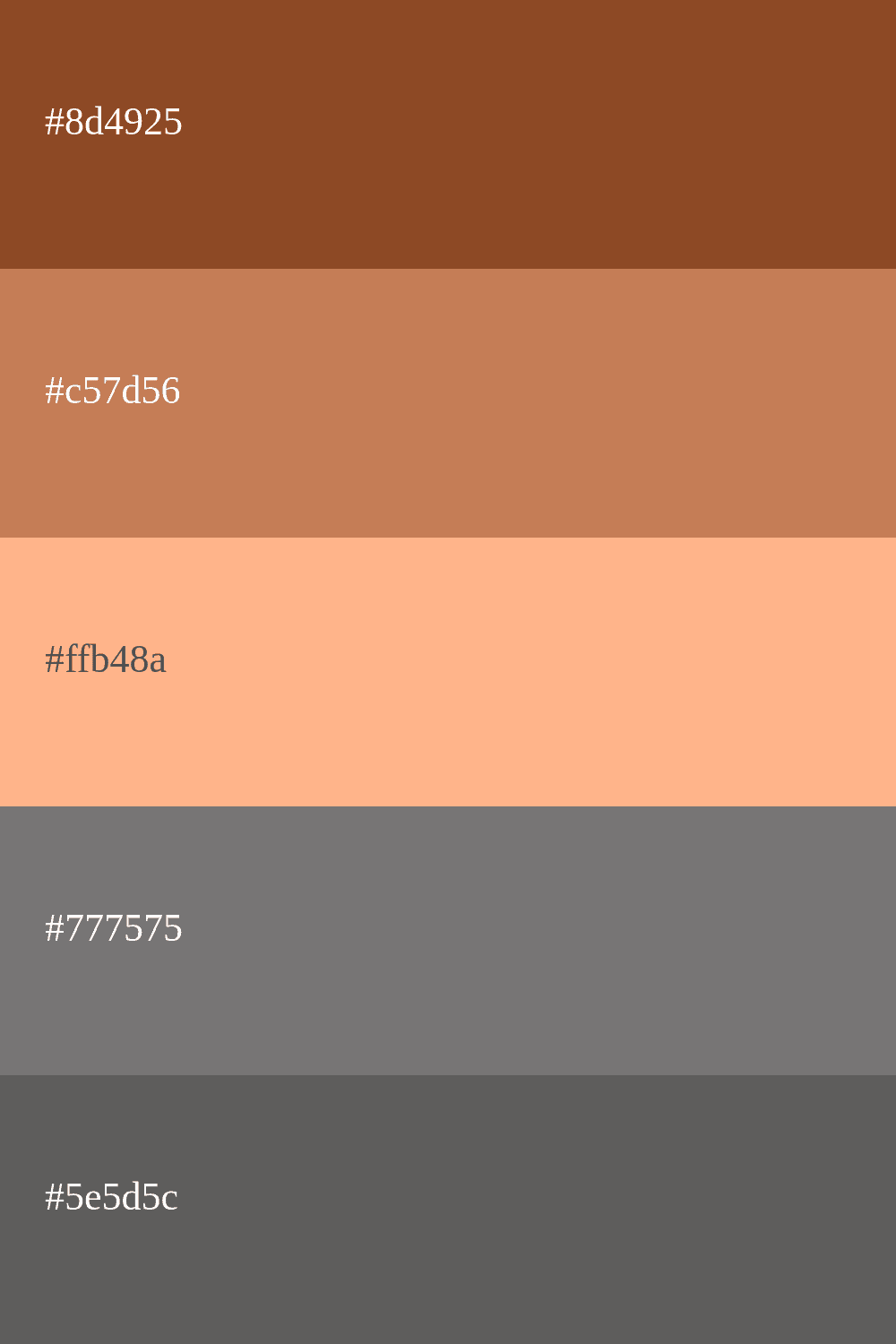 Braune und graue Farbe