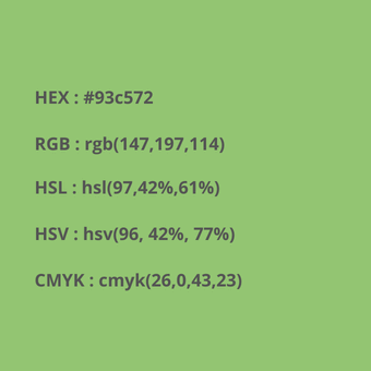 códigos del color verde pistacho