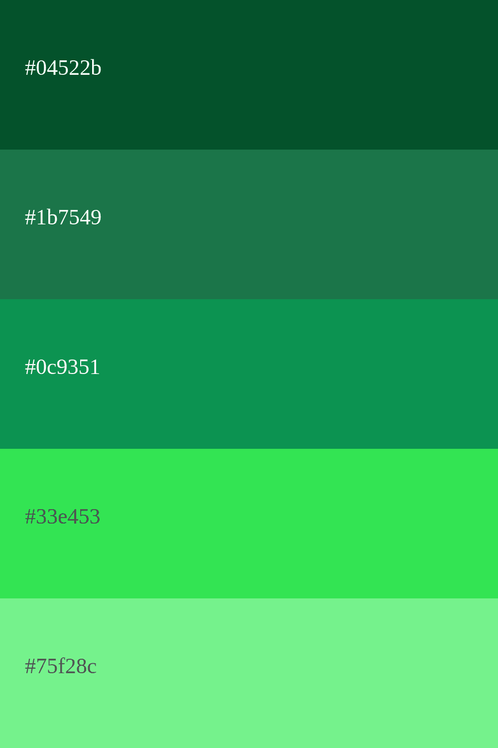 Verde oscuro y claro