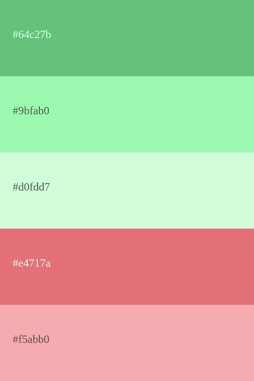 color verde menta con coral