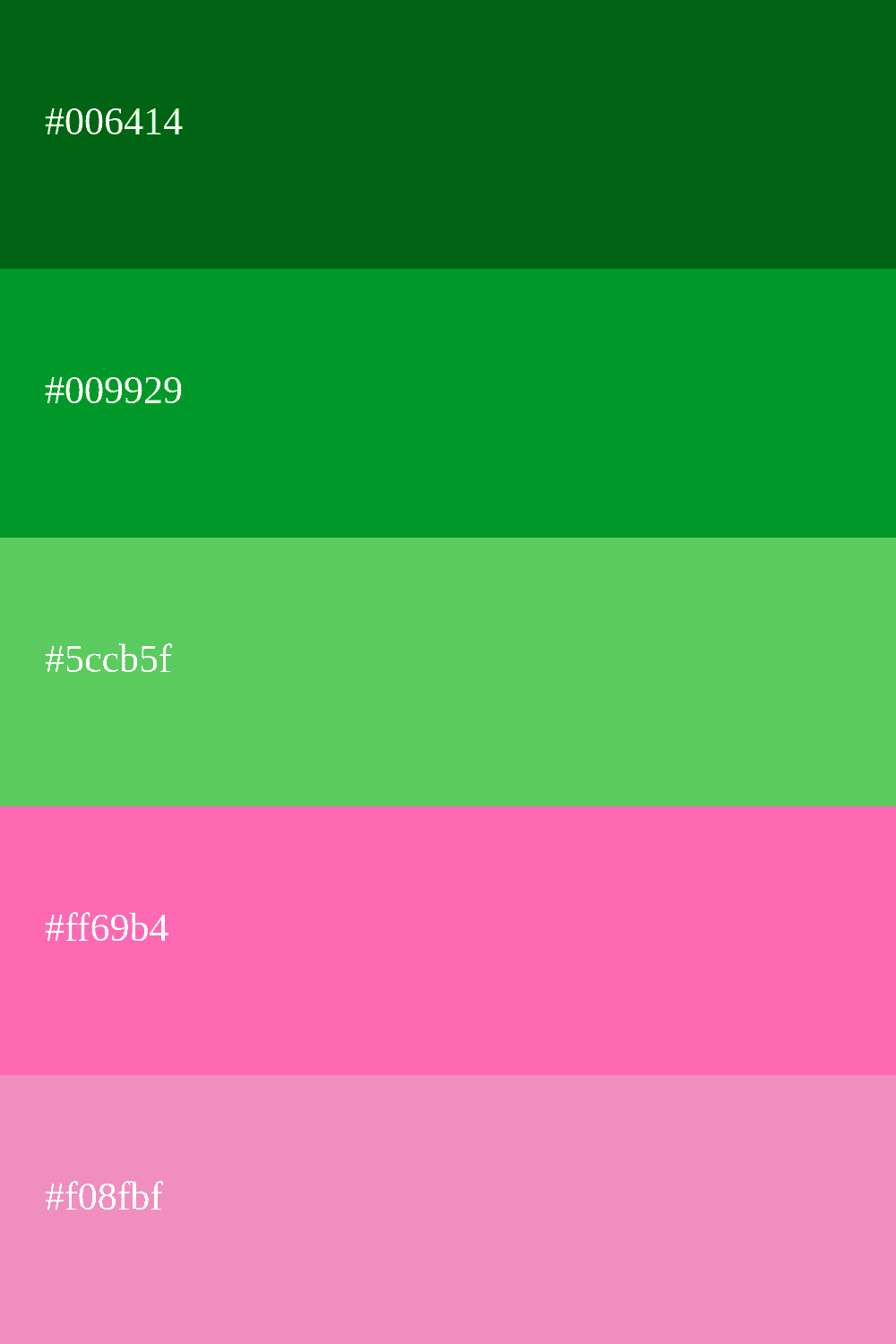 grüne und rosa Farbe