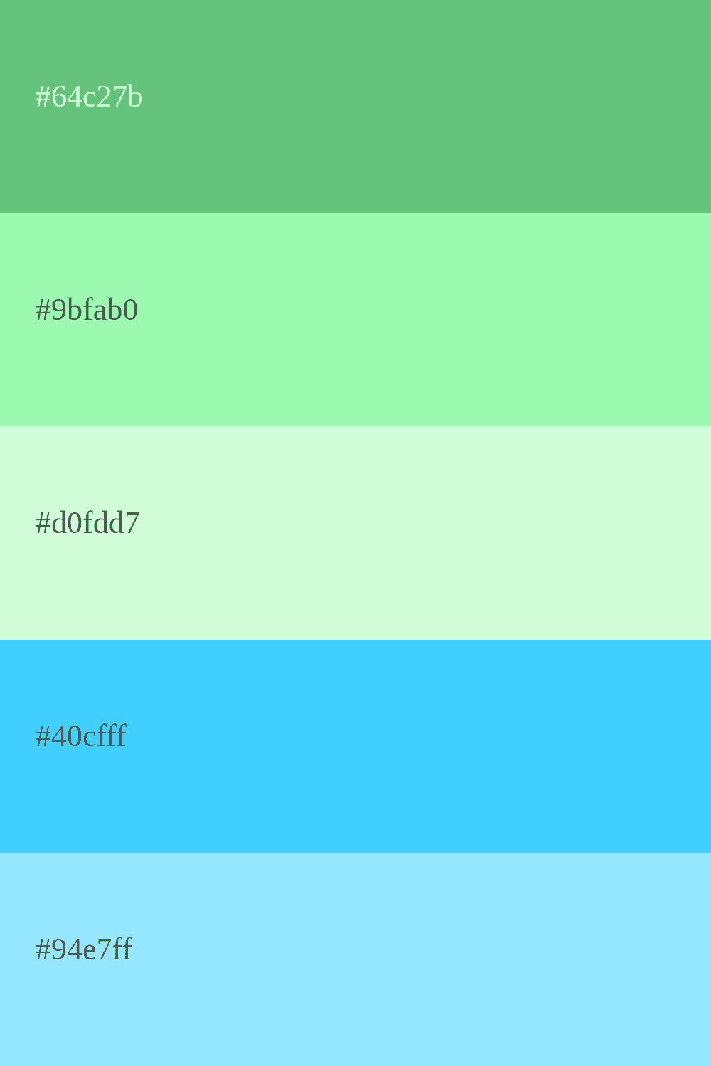color verde menta y celeste