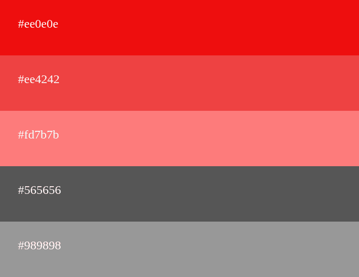 Rote und graue Farbkombination