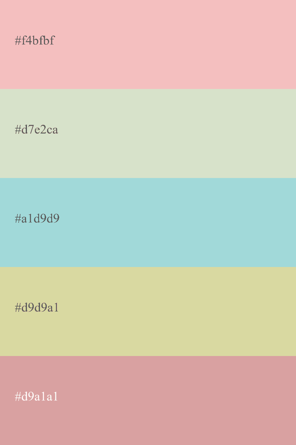 Palette de couleurs minimaliste