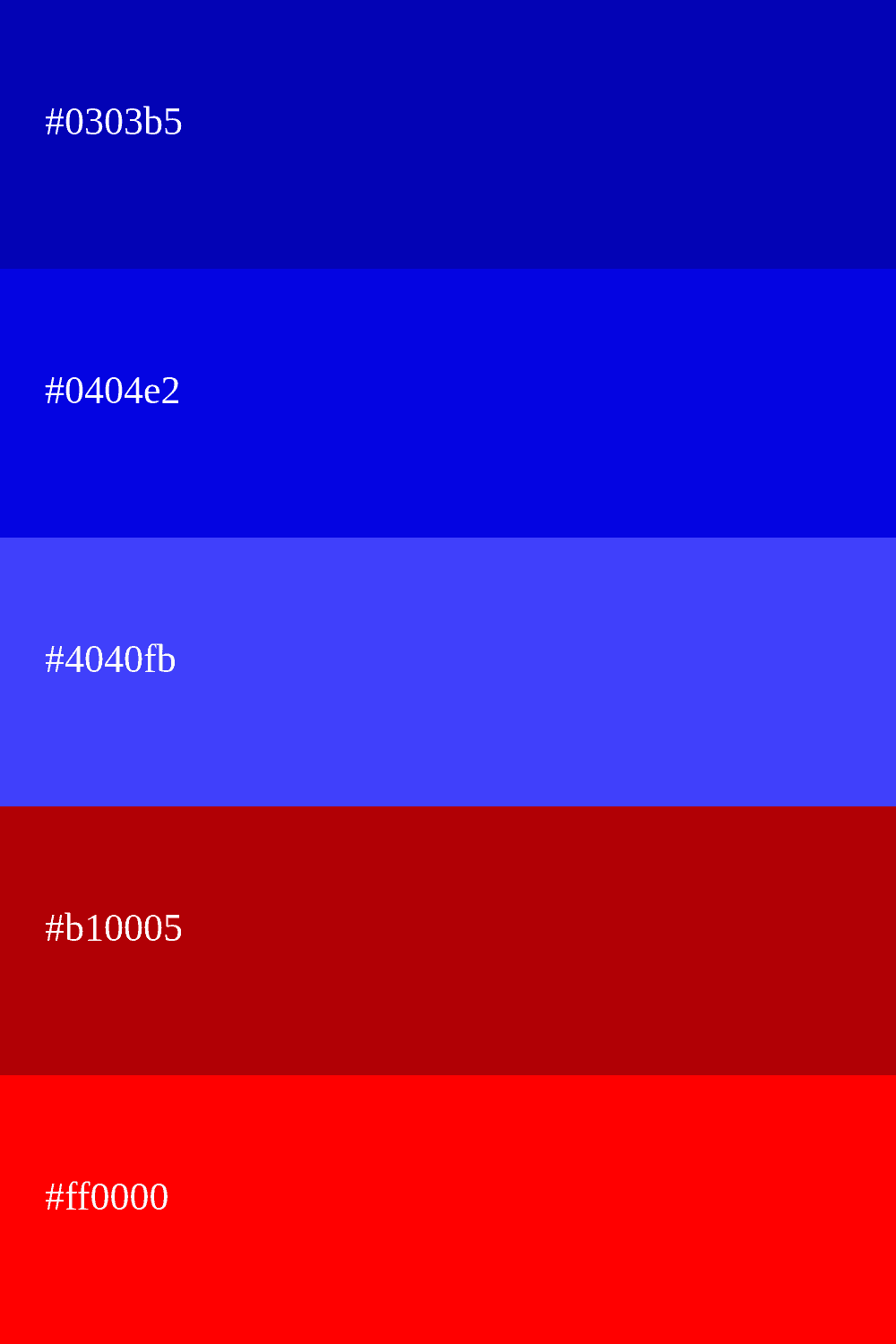 Königsblau und Rot