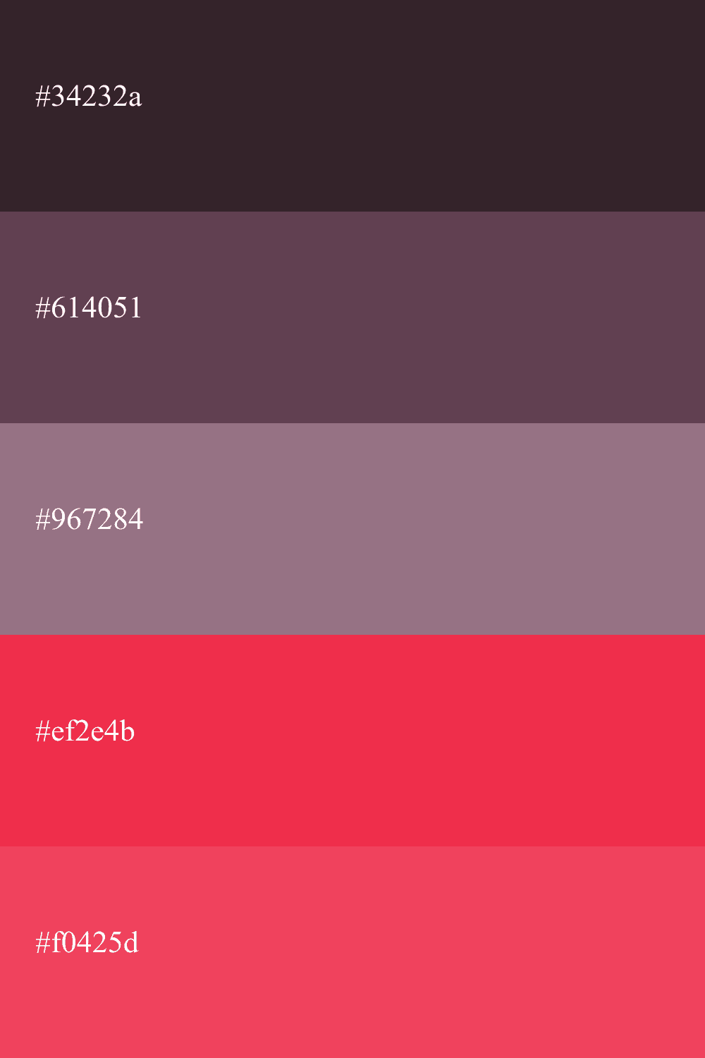 Aubergine und Rot