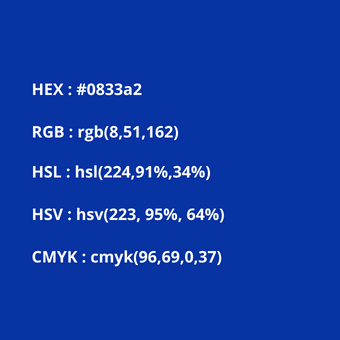 códigos del color azul rey