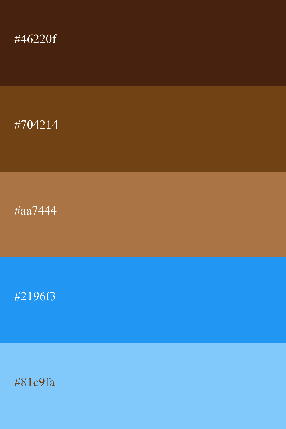 Sepia und blaue Farbe