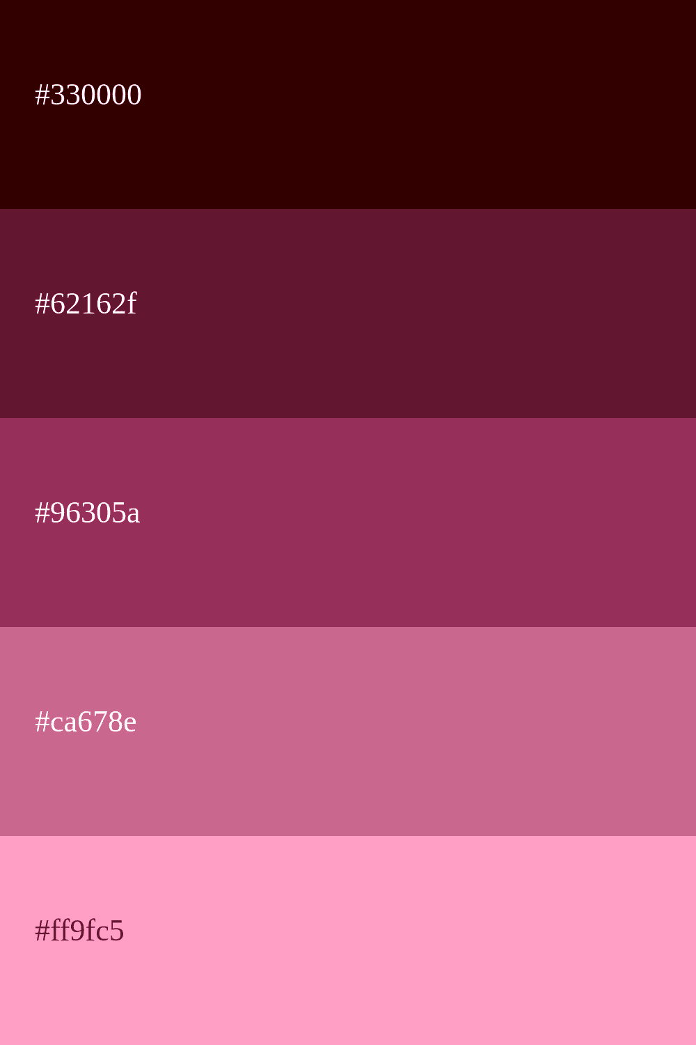 Bordeaux Farbpalette
