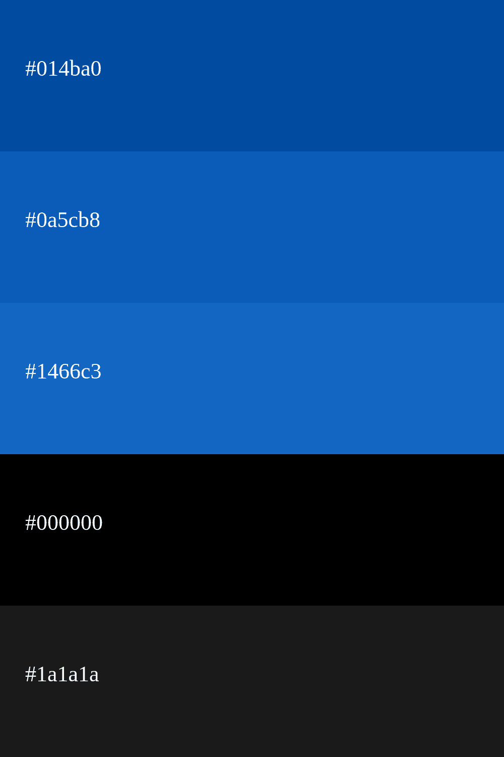 azul eléctrico y negro