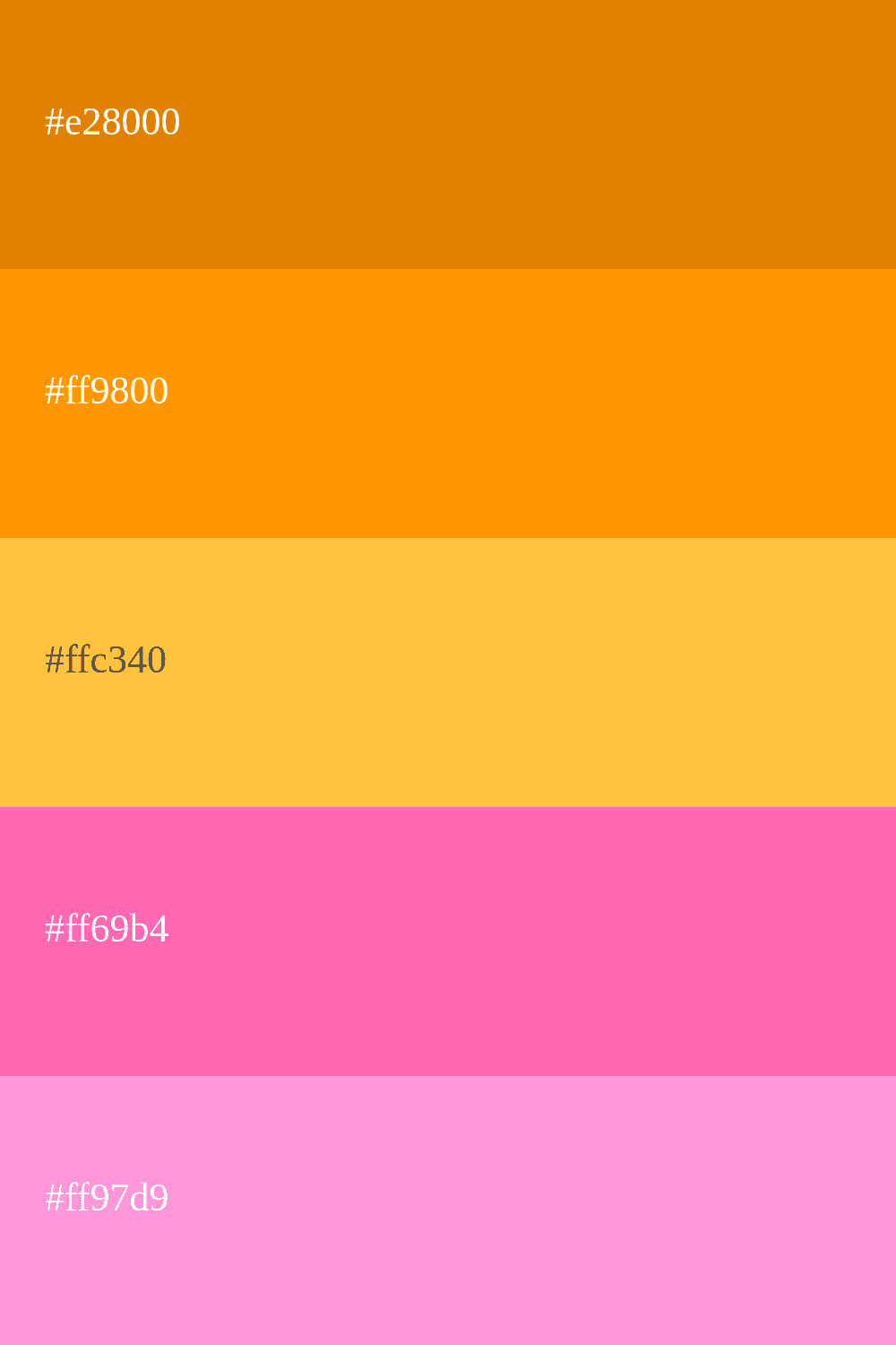 orange und rosa Farbe