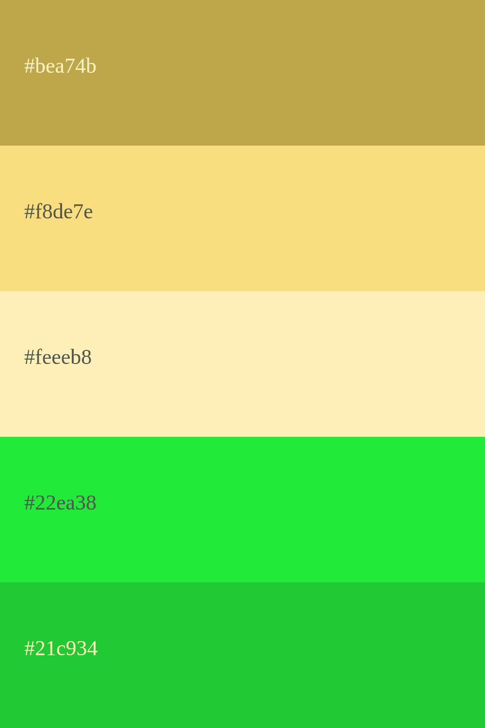 color jazmin y verde