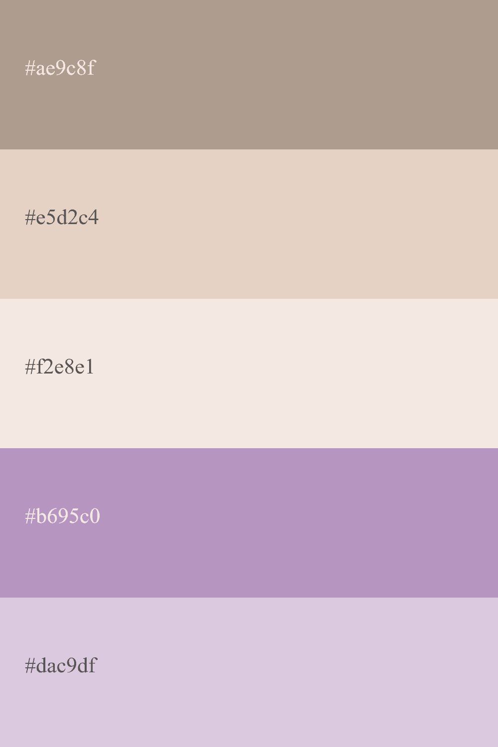 Nude und lila Farbe