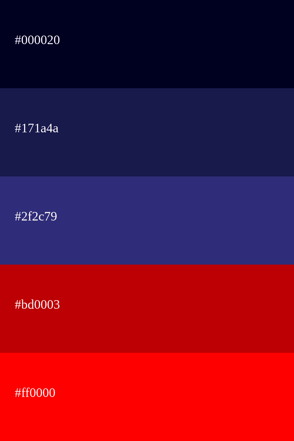 Bleu marine et rouge
