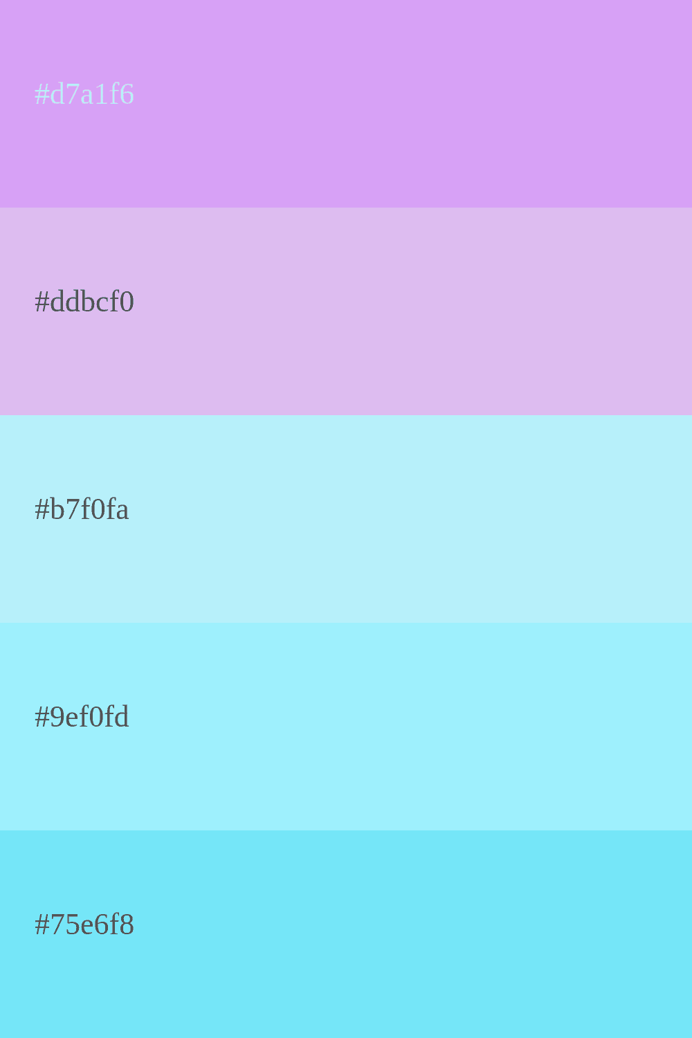 colores retro lila y turquesa