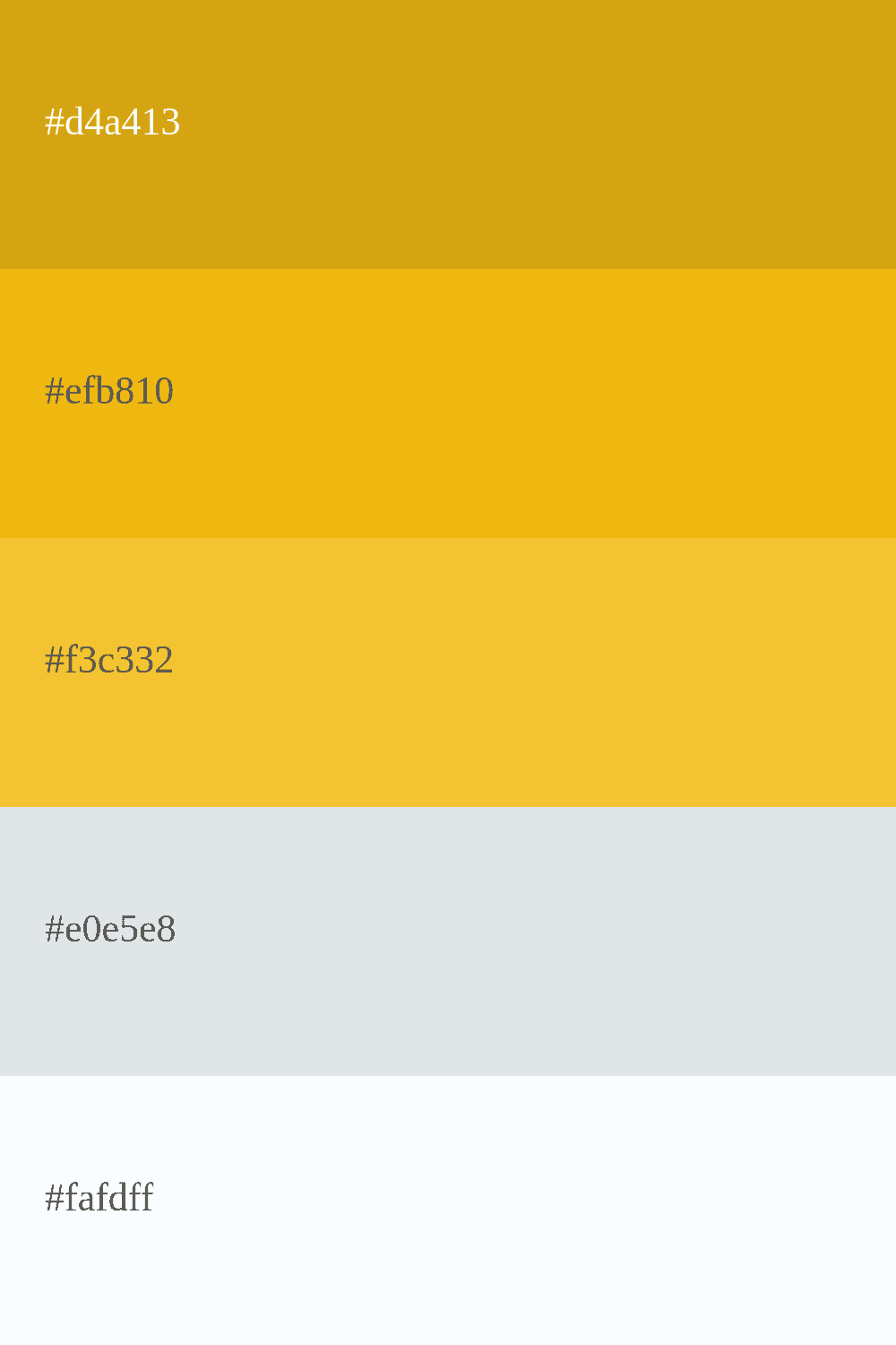 paleta de color dorado y blanco