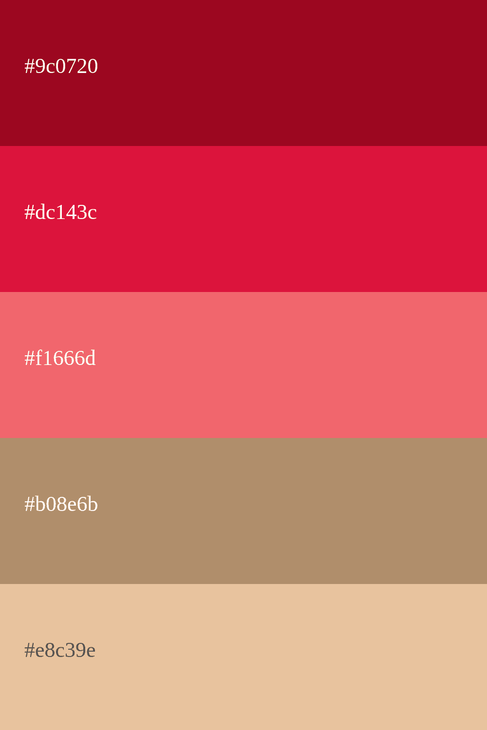 Karmesinrot und Beige