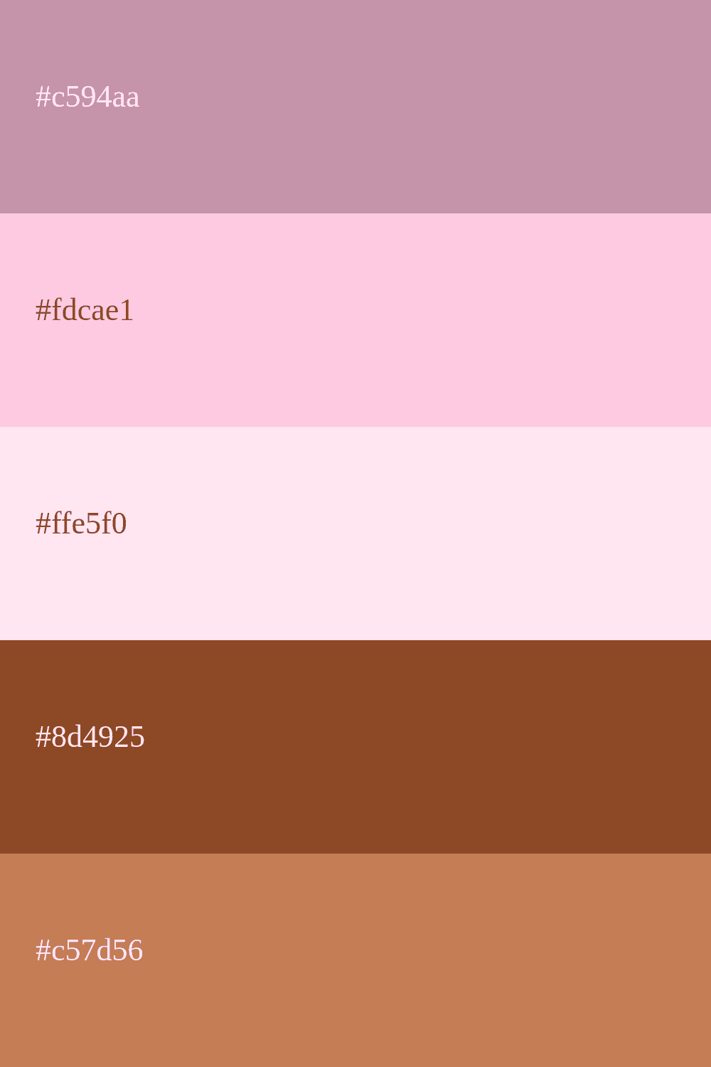 color rosa viejo y marron