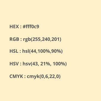 códigos del color crema