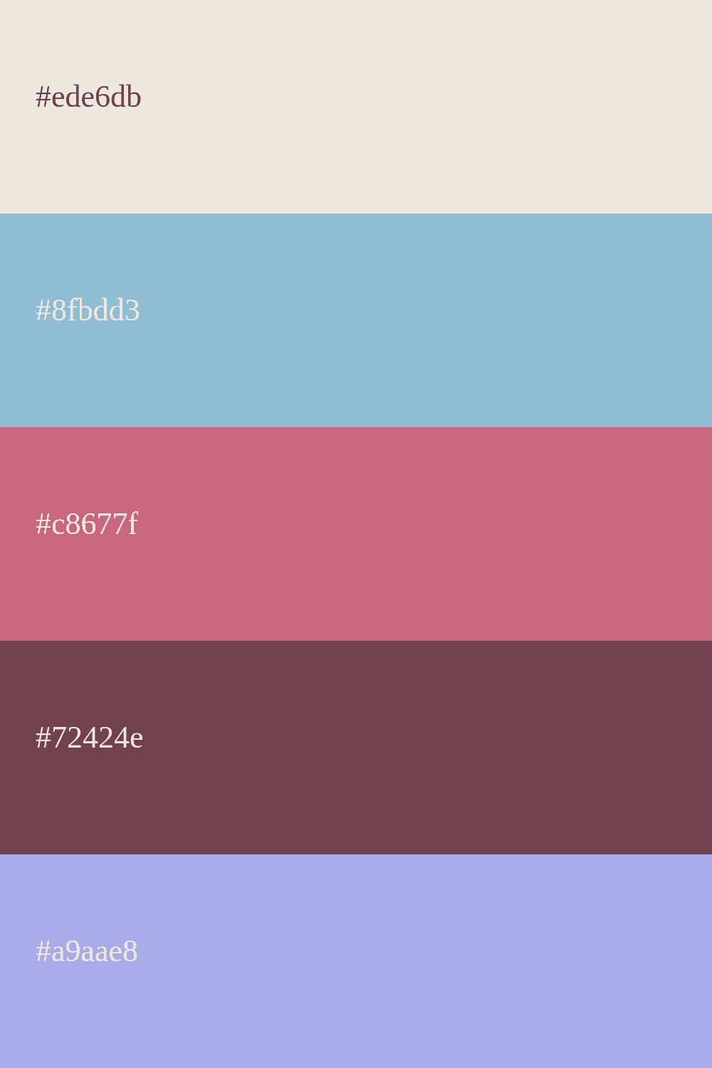 Combinaison de couleurs vintage