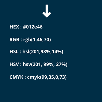 códigos del color azul petróleo