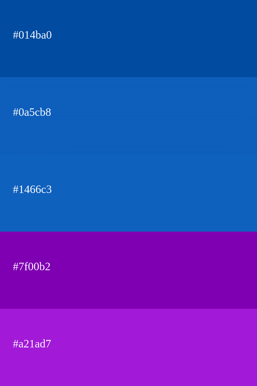 azul eléctrico y morado