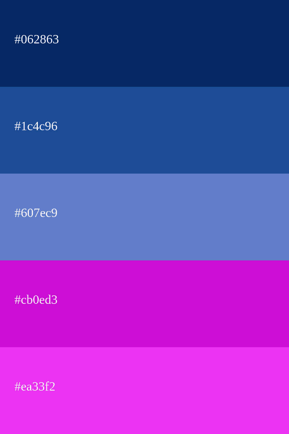 couleur indigo et violet