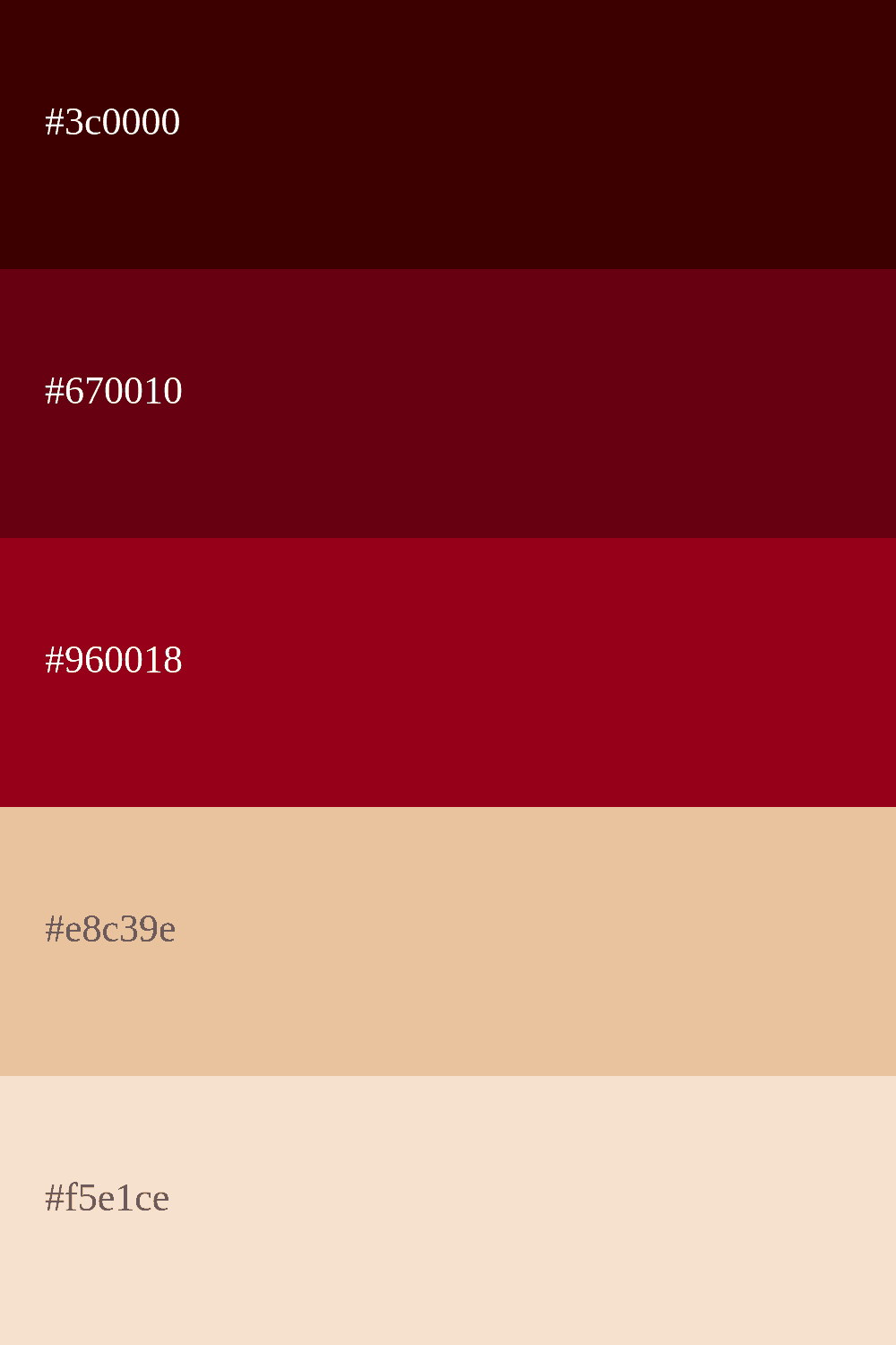 Karminrot und Beige
