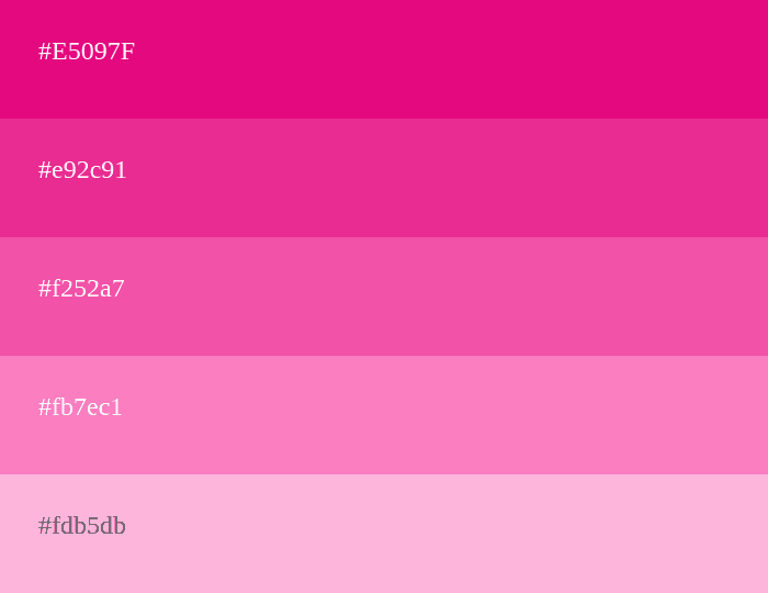 Magenta Farbpalette