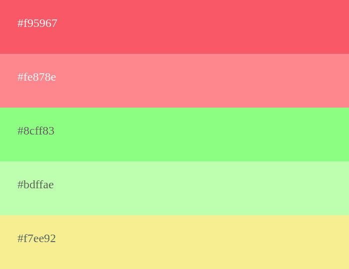 Helle warme Farben