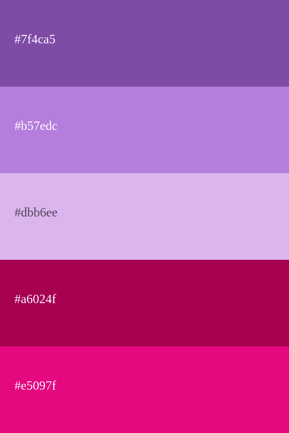 Magenta und Lavendel Farbkombination