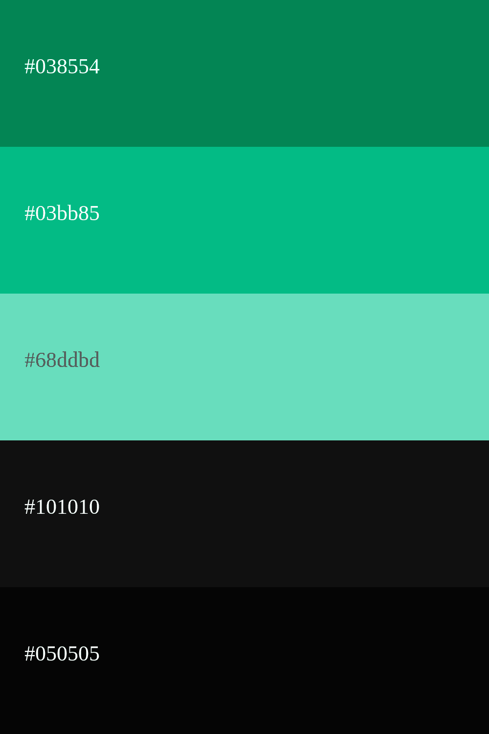 couleur vert d'eau et noir