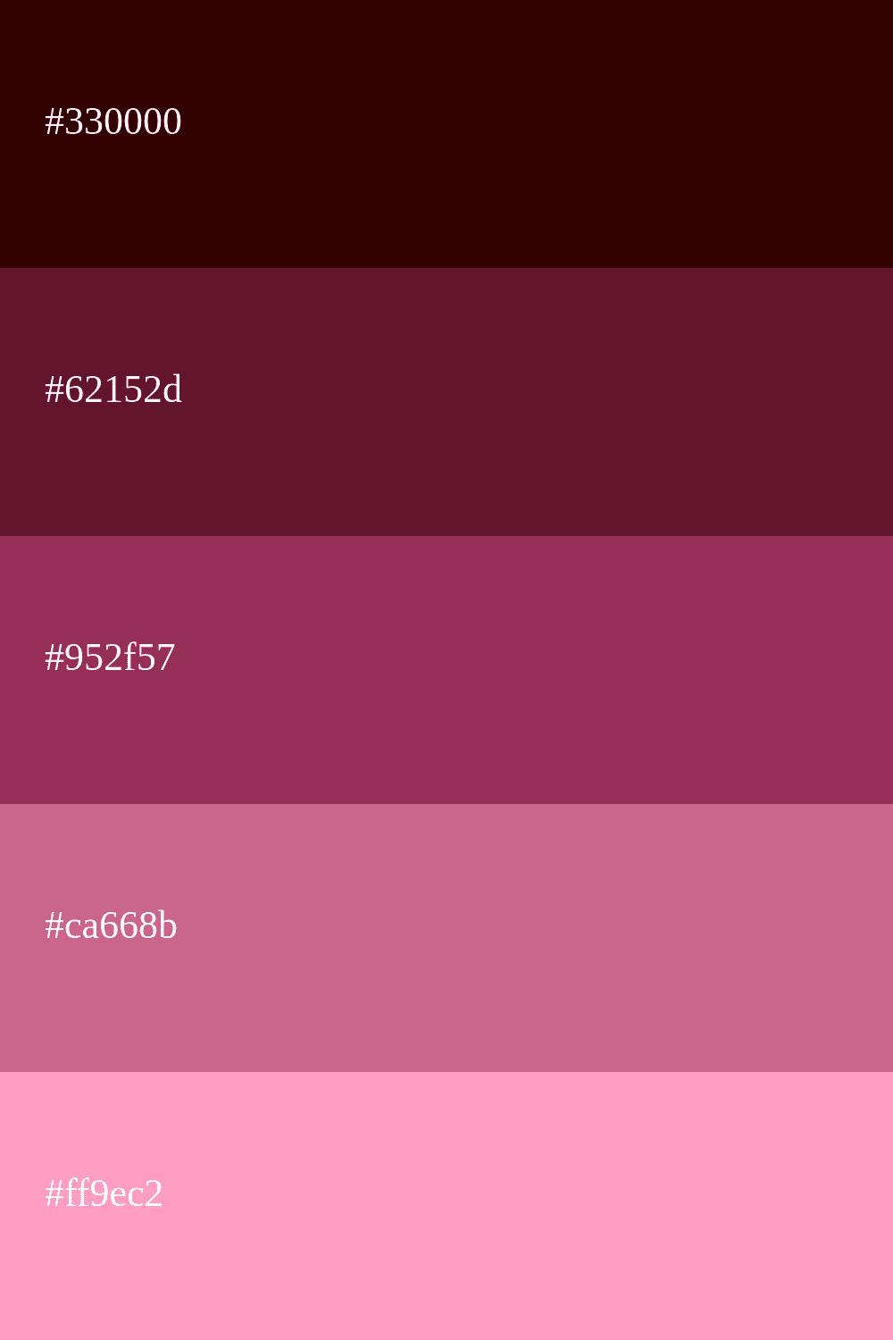 Kirschrote Farbpalette
