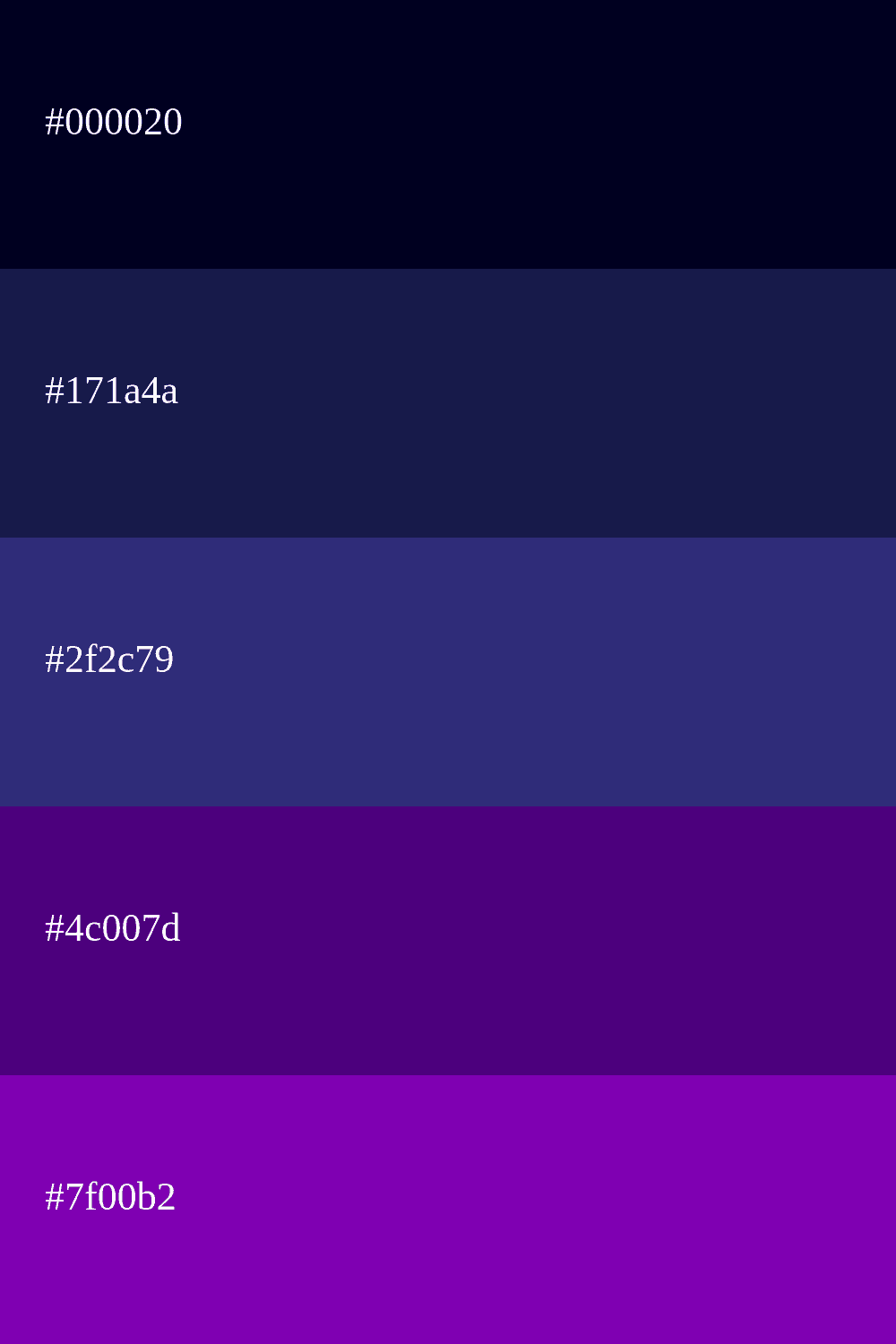 Bleu marine et violet