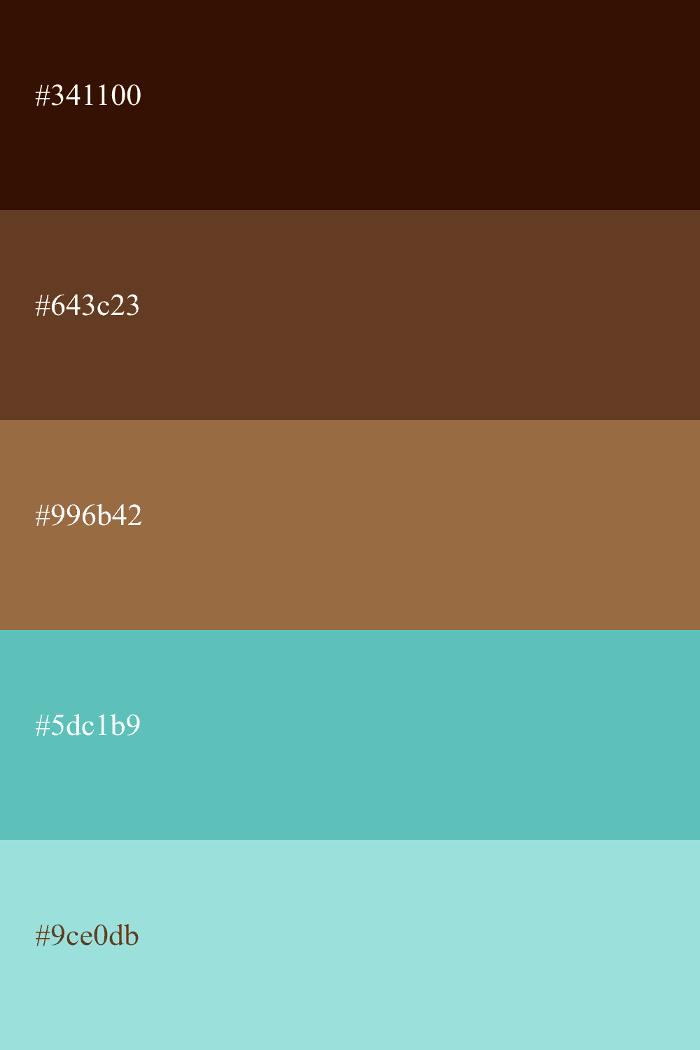 Taupe und t ürkise Farbe