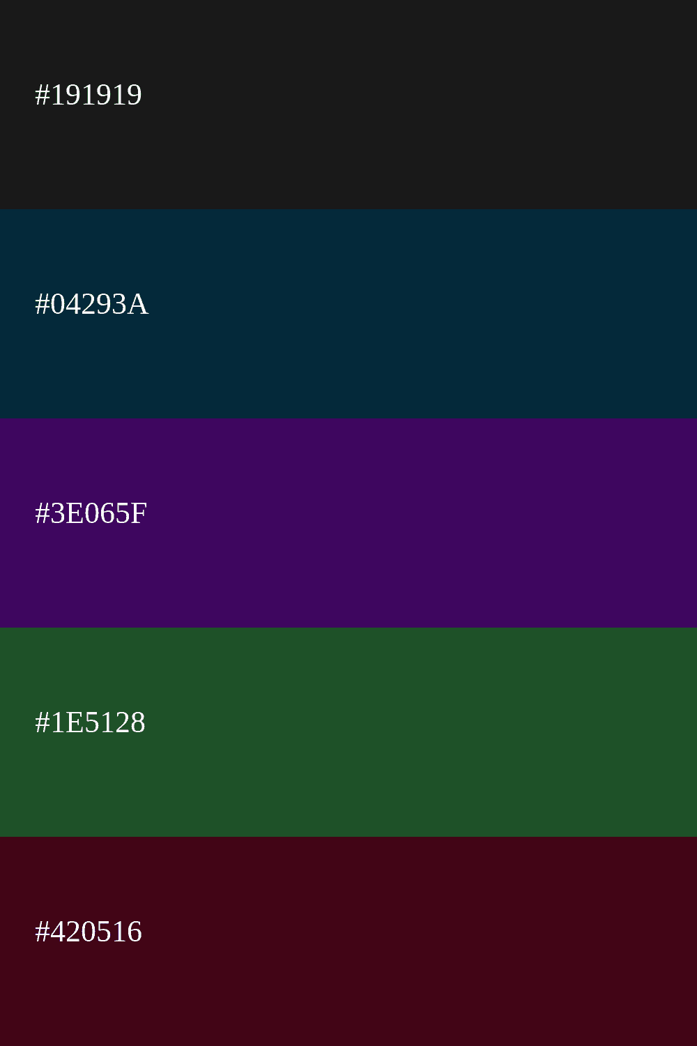 Dunkle Farben