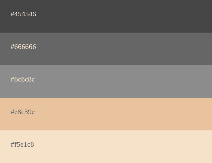 Graue und beige Farbpalette