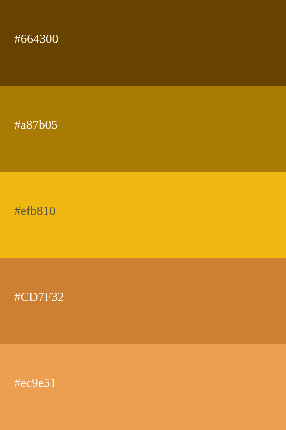 Couleur dorée et bronze