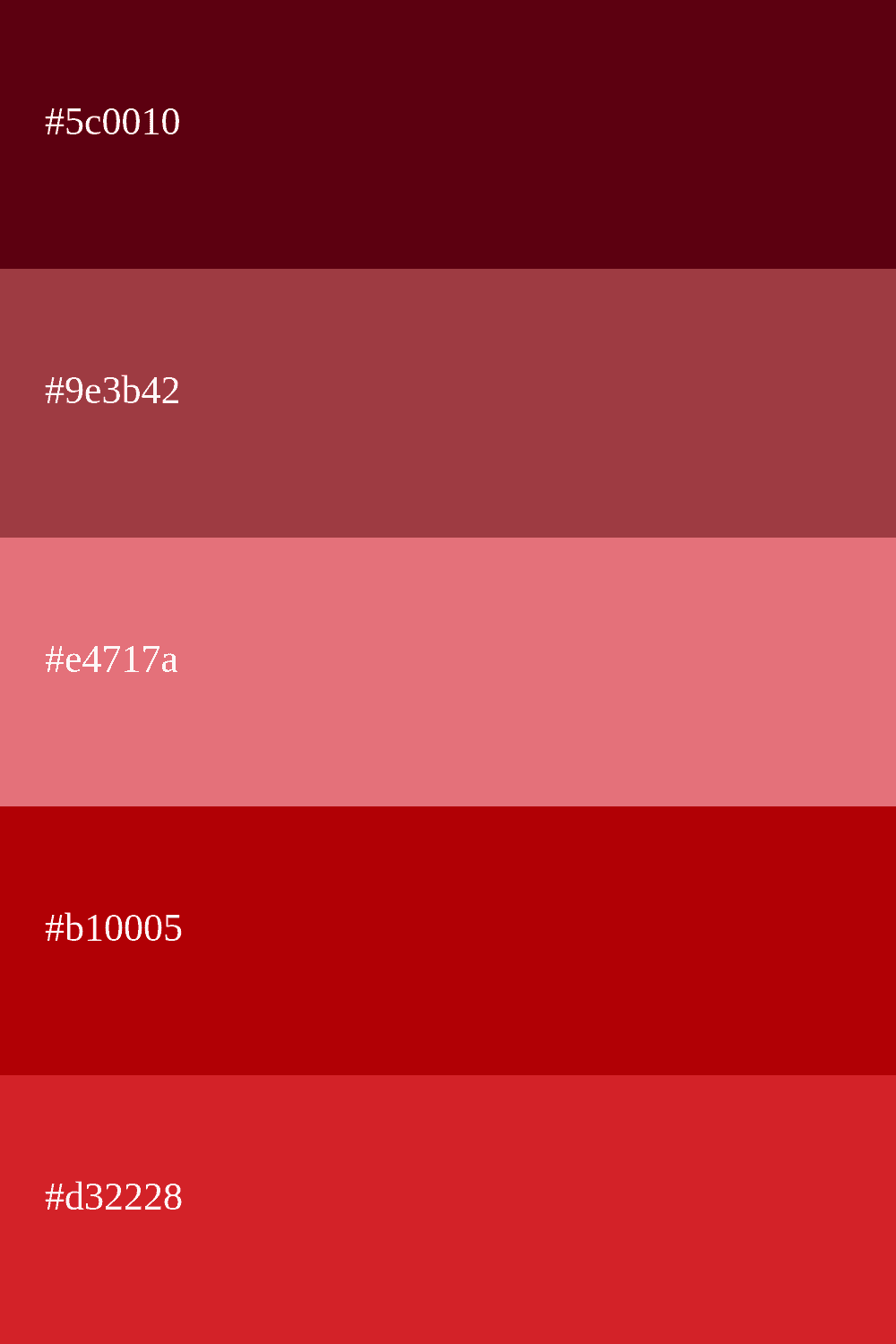 Koralle und Rot