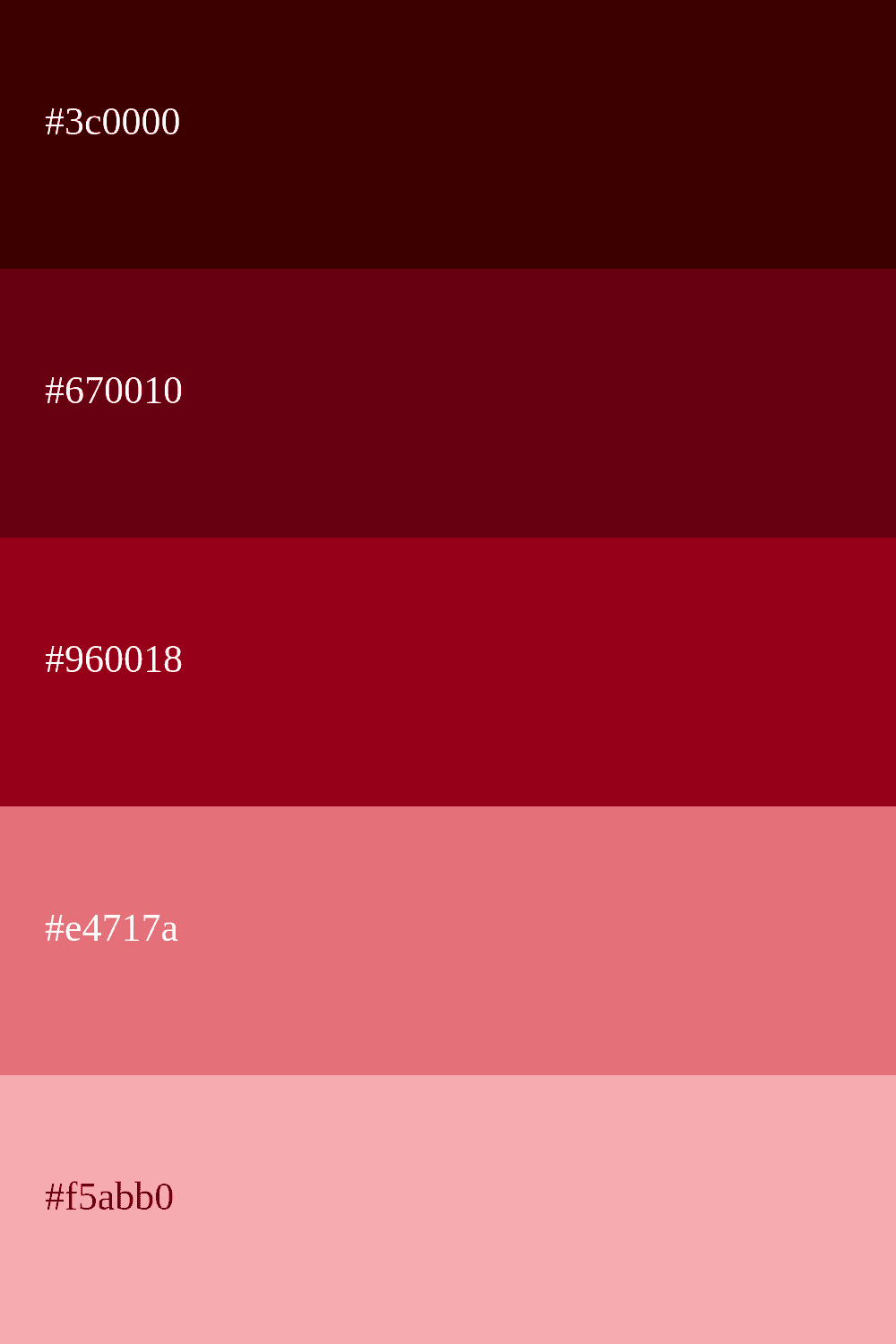 color carmin y coral