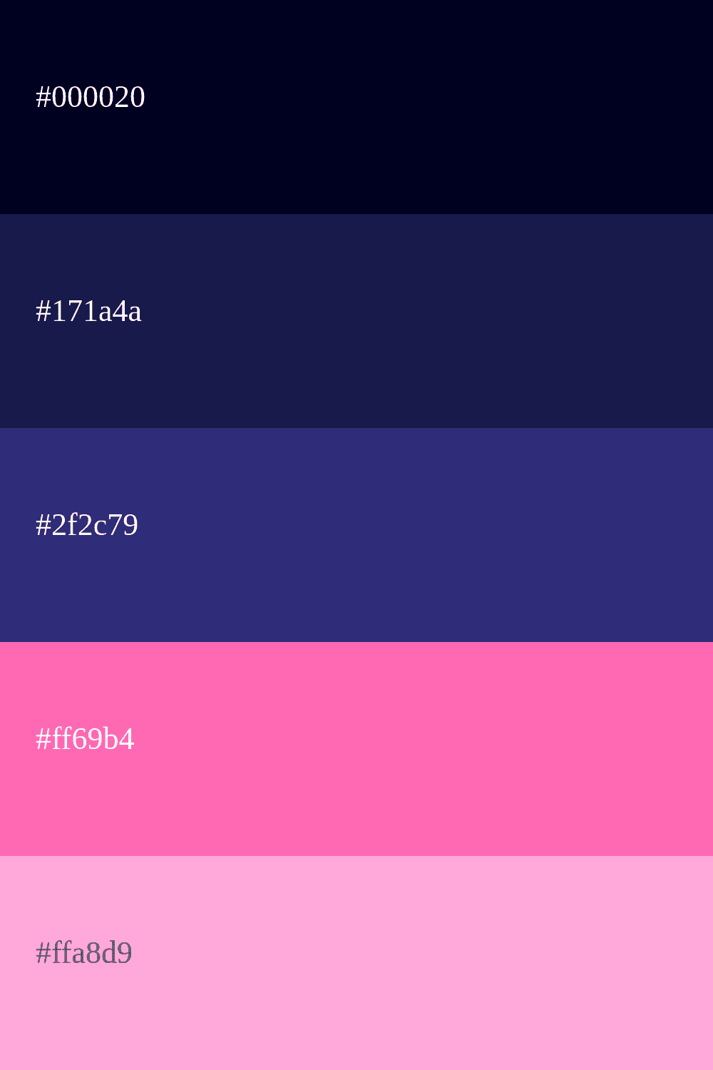 Marineblau und Rosa