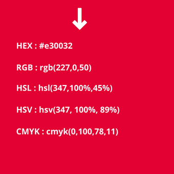 códigos del color escarlata