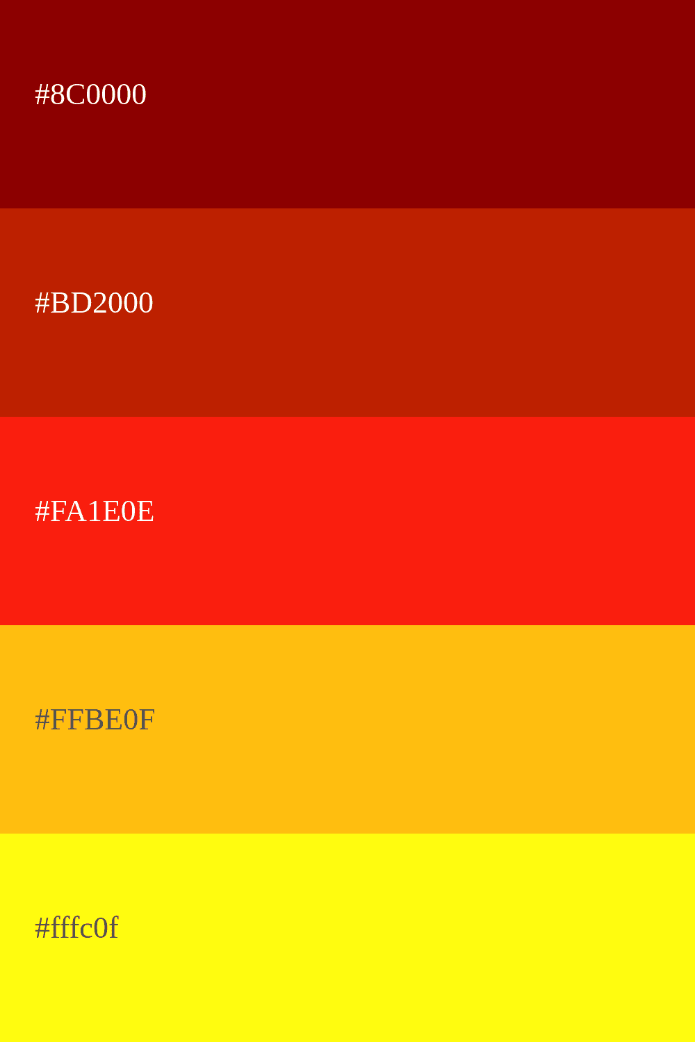 Warme Farbkombination