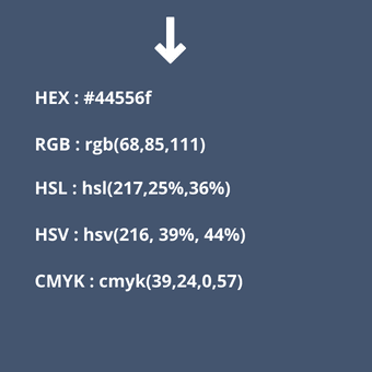 códigos del color azul grisáceo