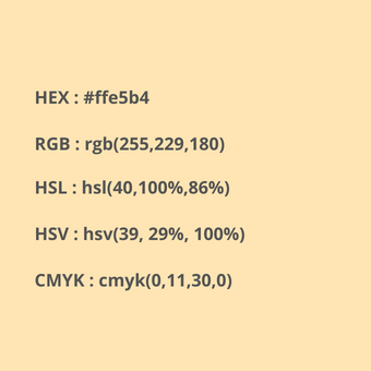 códigos del color durazno