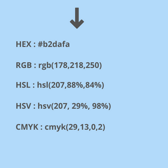 códigos del color azul pastel